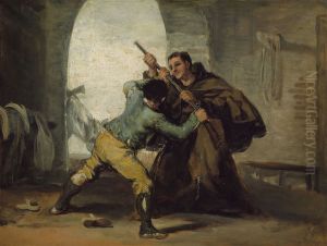 Friar Pedro arrebata la pistola de El Maragato