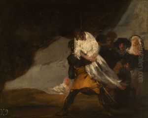 Powieszony mnich by Francisco Goya Fuendetodos