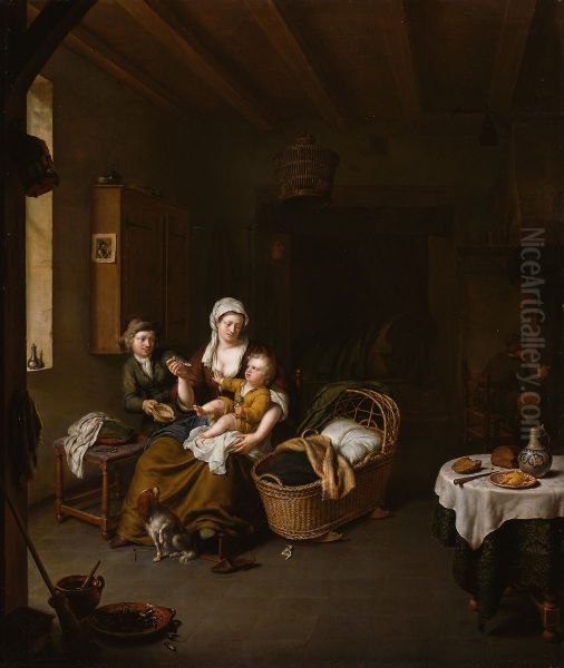A Mother Feeding her Child (The Happy Mother) - view 1