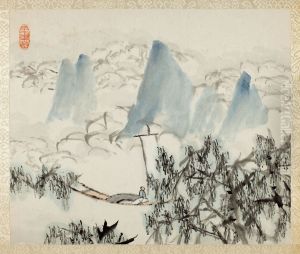 Landscape with Figure, from an album of Landscapes and Calligraphy for Liu Songfu Landscape with Figure, from an album of Landscapes and Calligraphy for Liu Songfu
