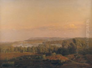 A View towards Himmelbjerget, Jutland. Evening