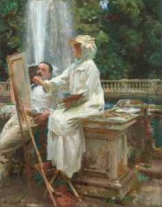 The Fountain,Villa Torlonia, Frascati, Italy by John Singer Sargent