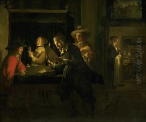 Evening Interior by Wolfgang Heimbach