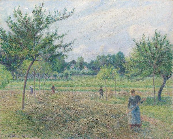 Haymaking at Eragny - view 1