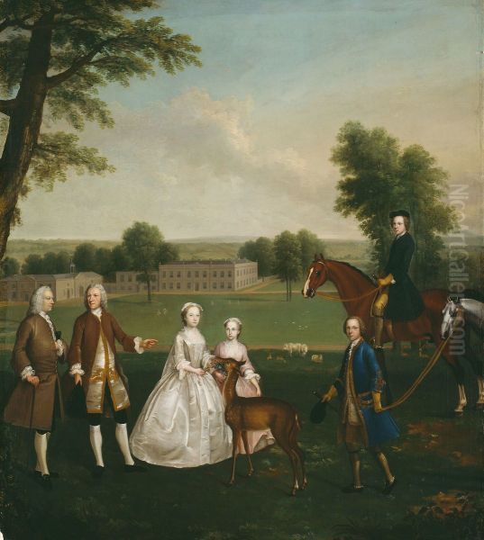 Thomas Lister and Family at Gisburne Park - view 1