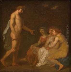 Apollo charging the Parcae to visit Ceres, who has fled from the Earth