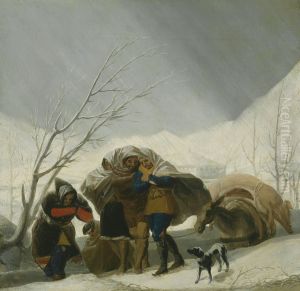 Escena de invierno by Francisco Goya Fuendetodos