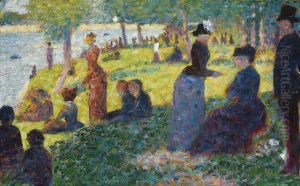 Oil Sketch for "La Grande Jatte" by Georges Seurat