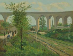 The Arcueil Aqueduct at Sceaux Railroad Crossing The Arcueil Aqueduct at Sceaux Railroad Crossing