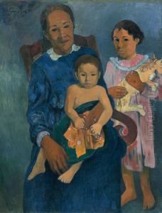 Femme et deux enfants by Paul Gauguin