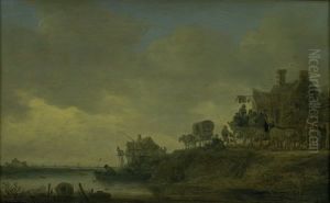 River Scene with the "Swan" Tavern