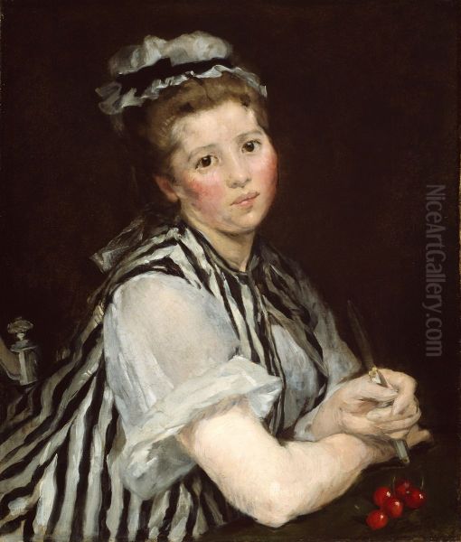 Girl with Cherries - view 1
