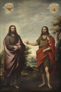 Saint John the Baptist Pointing to Christ by Bartolome Esteban Murillo