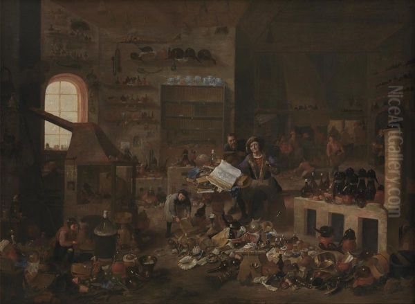 An Alchemist in his Laboratory - view 1