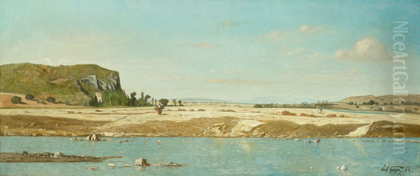 The Banks of the River Durance at Saint Paul - view 1