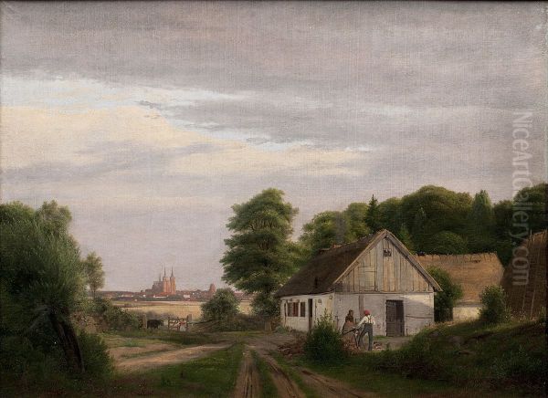 Udsigt mod Roskilde fra et husmandssted - view 1