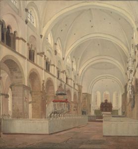 The Interior of Ribe Cathedral by Jorgen Roed