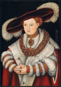Portrait of Magdalena of Saxony, Wife of Elector Joachim II of Brandenburg