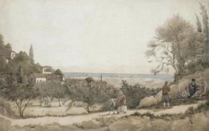 Souliote Woman &amp;amp; Figures In A Landscape