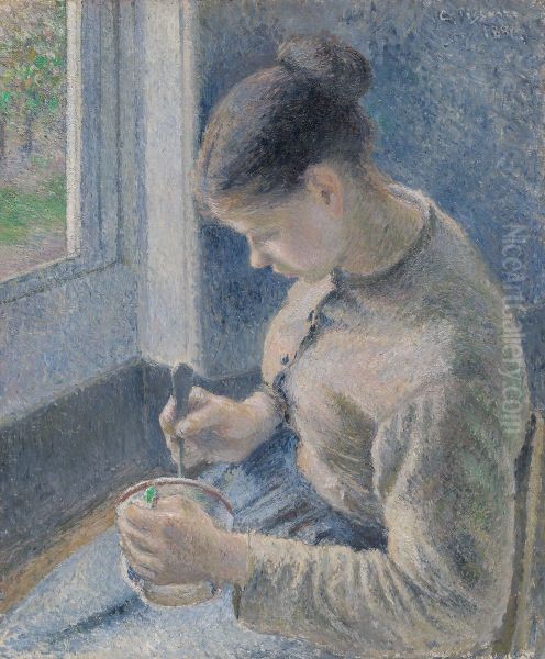 Young Peasant Having Her Coffee - view 1