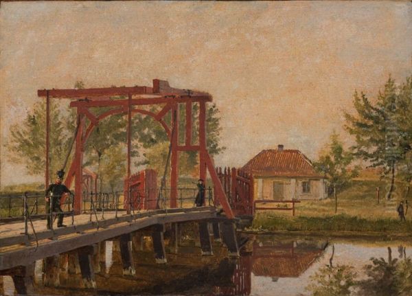 The Northern Drawbridge to the Citadel in Copenhagen - view 1