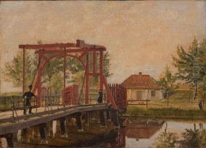 The Northern Drawbridge to the Citadel in Copenhagen by Christen Kobke