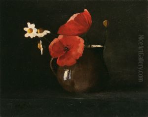 Poppies and Daisies by Odilon Redon