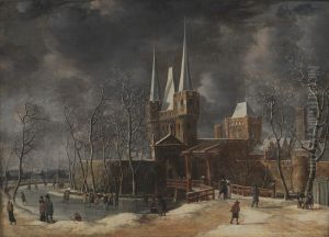 A Winter's Day outside a Dutch Town