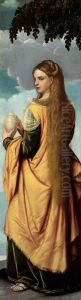Mary Magdalene by Alessandro Bonvicino (Moretto da Brescia)