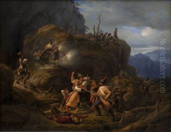 Scene af tyrolerkrigen i aret 1809 - view 1