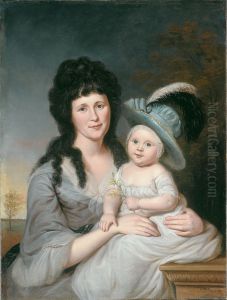 Mrs. John Nicholson (Hannah Duncan) and John Nicholson, Jr. by Charles Willson Peale