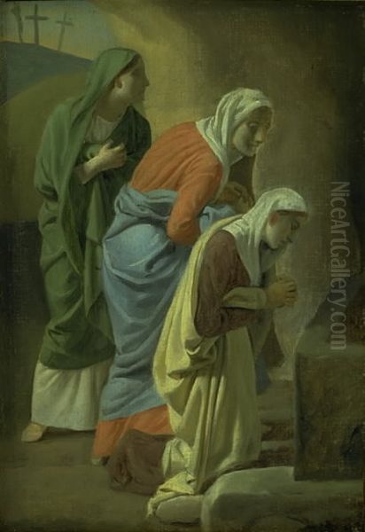 The Three Maries at the Tomb of Christ. Study - view 1