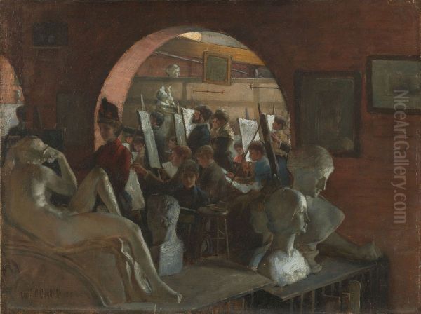 An Alcove in the Art Students' League - view 1