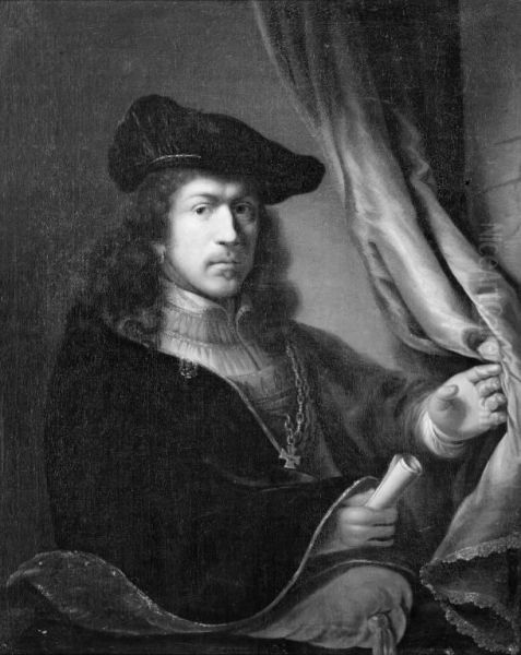 Portrait of a Man with a Hat and a Collar of an Order of Chivalry - view 1
