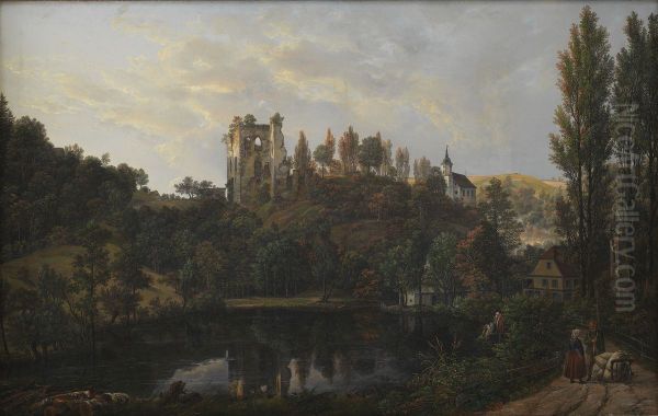 The Castle Ruin at Tharandt - view 1