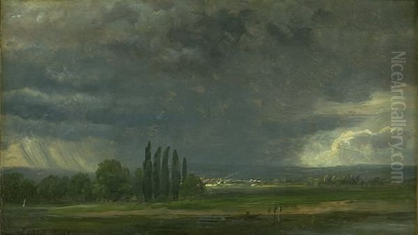 Studie fra Elbdalen ved Dresden - view 1