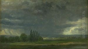 Studie fra Elbdalen ved Dresden by Johan Wilhelm Ludwig Dahl