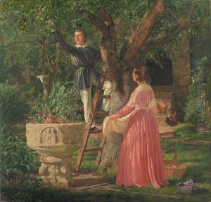 Haven med den gamle dobefont by Jorgen Roed