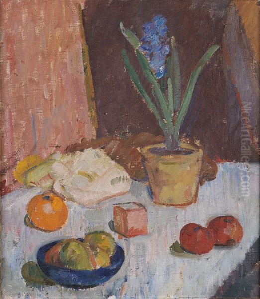 Composition with Hyacinth, Fruits and Blue Bowl - view 1