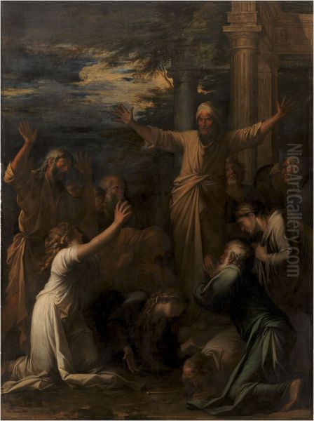 Jonah Preaching to the People of Niniveh - view 1