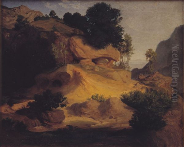 Landscape near Subiaco, Italy - view 1
