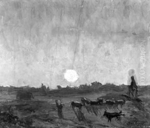 Landscape Sketch, Moonlight