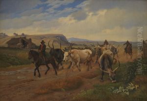 A Drove of Oxen in the Roman Campagna