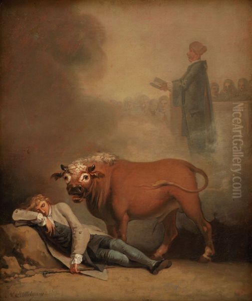 Niels Klim thinks he hears the Deacon when he is awakened by a Bull. - view 1