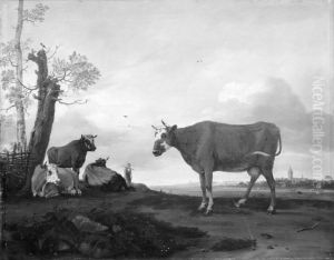 Cows in a Field by Anthonie Van Borssom