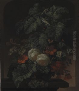 A Bowl of Flowers by Elias van den Broeck