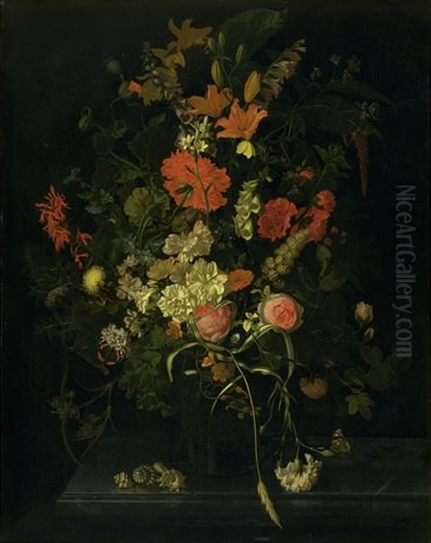Bouquet of Flowers in a Glass - view 1