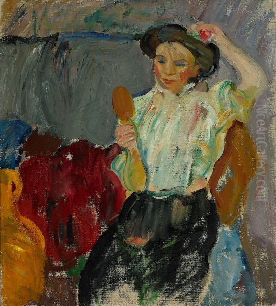 Lady with Hand Mirror - view 1