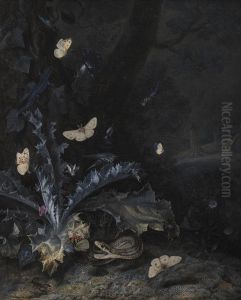 Still Life with Thistle and Snake