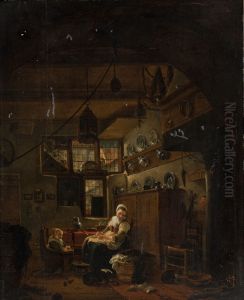 Interior of a Dutch Farm Cottage